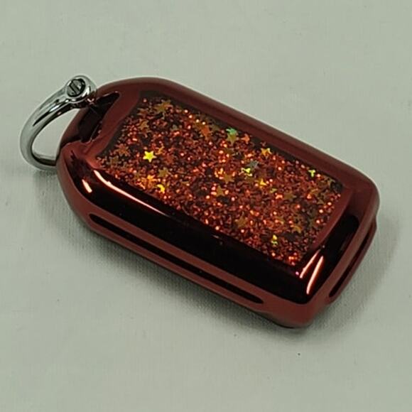 Honda Smart Key TPU Plating Key Fob Cover Silver Red for Civic CR-V Accord - Picture 3 of 4